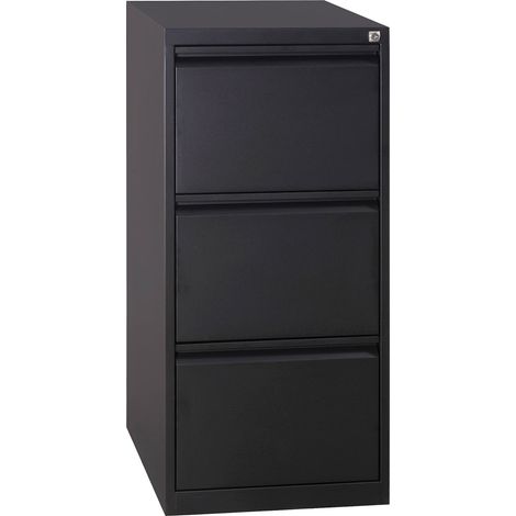 Classificatore 3 Cassetti 46x62x101,2 cm in Metallo Nero (1/4)