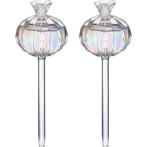 Bulbes d'arrosage automatique en verre en forme de goutteur pour plantes à fleurs (voir photo) (1/5)