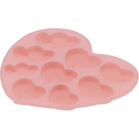 Moule silicone en forme de cœur 9 alvéoles pour gâteau mousse, outil de pâtisserie maison.