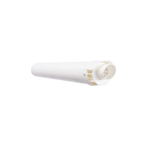 Kit ventouse horizontal 60/100 blanc - ATLANTIC