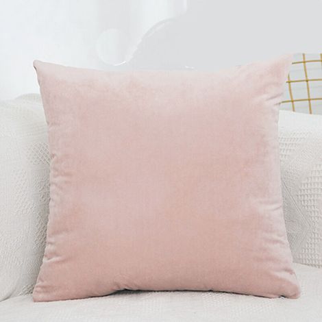 Velours Housse De Coussin 50x50 Cm Décoratif Canapé Home Decor Taie D'oreiller Super Doux Decoration Maison Salon Chambre Pour Canapé - Rose