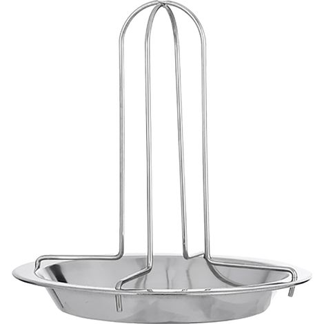 Support à poulet rôtissoire portable, détachable et pliable en acier inoxydable épais pour une utilisation en extérieur. (1/5)