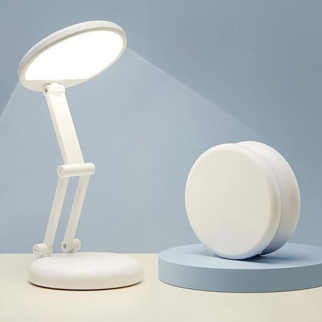 VURAHOME - Lampe de Bureau LED Portable & Pliable, Lampe de Bureau sans Fil Lampe LED Rechargeable, Lampe de Chevet Enfant Lampe de Bureau Enfant, Lampe de Chevet sans Fil, Lampe Bureau LED Lampe Chev (1/5)