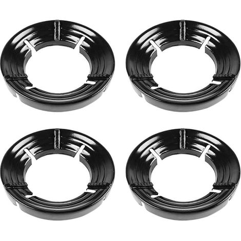 Lot de 4 énergie-Saving cache Essence Stove cache Windshield Wok Anneau Non Slip Stove inoxydable Iron Fire Stove cache cuisine Wok (1/5)