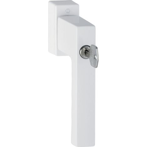 HOPPE Fenstergriff TOULON Sperrzylinder Secustik, VK 32-42 mm, weiss (1/5)