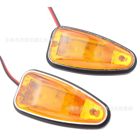 1 ATV four-wheel beach motorcycle accessory 50CC-125CC triangle turn signal, cornering light, warning light, LED (1/5)