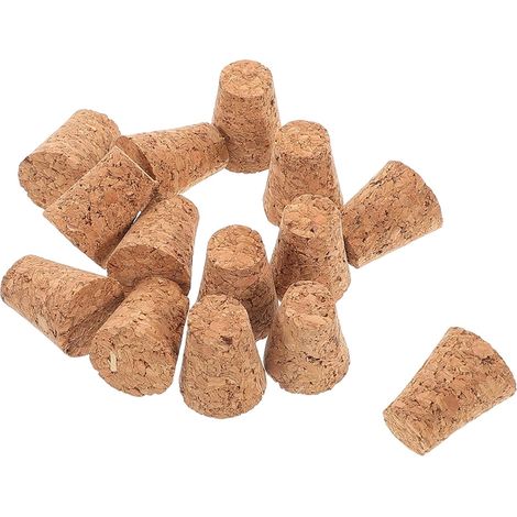 20 bouchons liège, bois pour bouteilles à col étroit ou large (1/5)