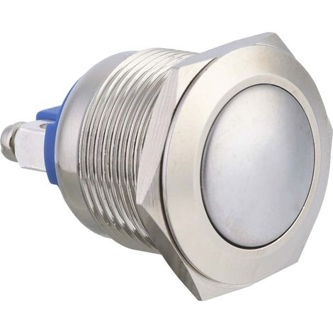 Wasserdichter Metall-Druckknopf, 19 mm, 40 Stück, vorübergehend selbstrückstellend, 2-poliger Rundkopf (1/3)