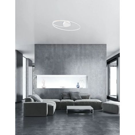 [GEBRAUCHT] B-Ware Nova Luce Deckenleuchte Deckenlampe Viarregio Led Weiß Warmweiß Wohnzimmer 28 W