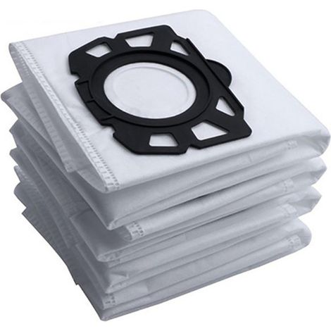 Lot de 3 Sacs à Poussière Blancs pour Aspirateur Karcher WD4 WD5 WD6 MV4 MV5 MV6, Matériaux Écologiques (1/4)