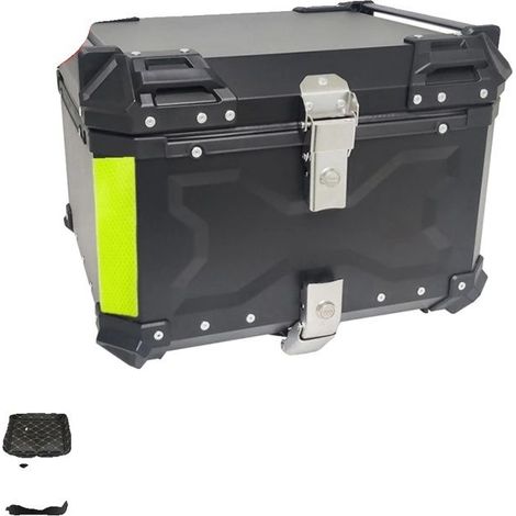 Boîte de Casque de Moto - OEM - 55L - Alliage d'aluminium - Étanche - Noir (1/2)