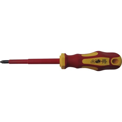 Tournevis VDE forgées cruciformes PH 1/80, 1 pièce