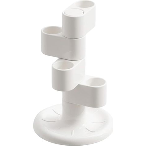 Zahnbürstenhalter fürs Badezimmer, Halter für Handzahnbürsten und Kinderzahnbürsten, um 360° drehbare Aufbewahrungsbox (1/5)