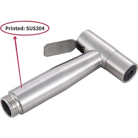 Pulvérisateur portable pour bidet et toilettes, en acier inoxydable, pulvérisateur portable pour robinet de bidet, douche domestique (1/5)