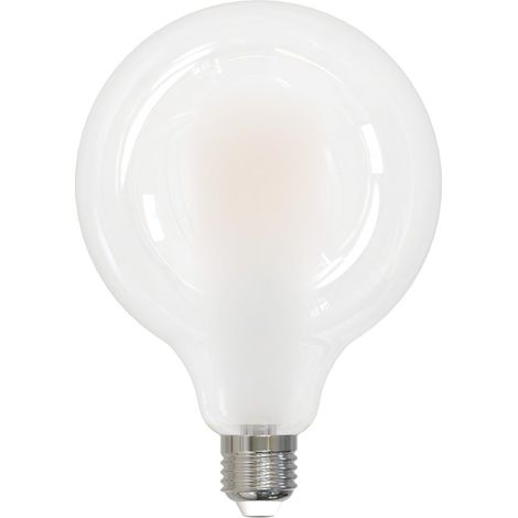 AMPOULE FILAM. LED, E27, 1055LM REMP. 75W, GLOBE G125, MAT, BLC CHAUD HAMA