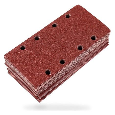 Feuilles Abrasives Ponceuse Papier Ponçage 93 x 185 mm. Lot de 35 Feuilles P40/60/80/120/240 ponçage Bois Métaux Peinture (1/5)