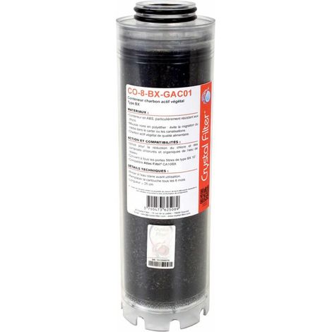 Contenitore di carbone attivo vegetale CO-8-BX-GAC01 - 10" BX - Compatibile con LA 10 BX