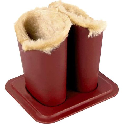 Doublure en peluche pour monture de lunettes (rouge), (1/3)