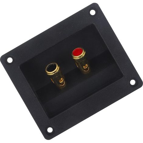 eur Enceinte Automobile 2 Voies en Plastique et Fer, Bornier de Haut-Parleur pour Boîtier, Connexion Sécurisée Rapide pour Caisson de Voiture (1/5)