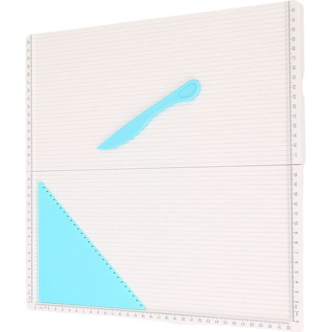 Tableau de notation pliant avec outil triangulaire, plaque 320x320mm pour la fabrication de cartes, enveloppes, papier Photo, artisanat (1/5)