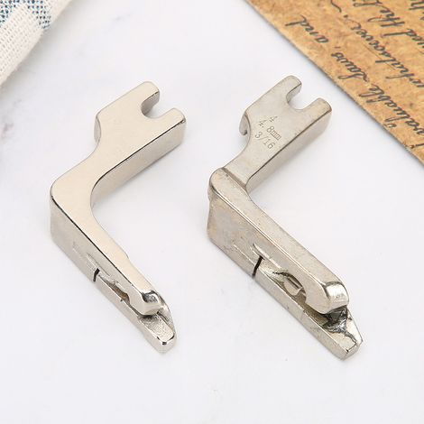 Pieds-de-biche pour machines à coudre industrielles à plat, accessoires pour machines à coudre, pieds-de-biche pour machines à coudre à plat en tailles 1/8 et 3/16 (1/5)