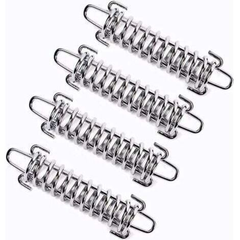 4 Pièces Ressort Voile d'ombrage, Tendeur Voile d'ombrage Ressort, Ressort de Tension pour Voile D'ombrage, Ressort de Tension pour Tente de Camping, Boucle de Corde de Ressort de Ten (1/5)