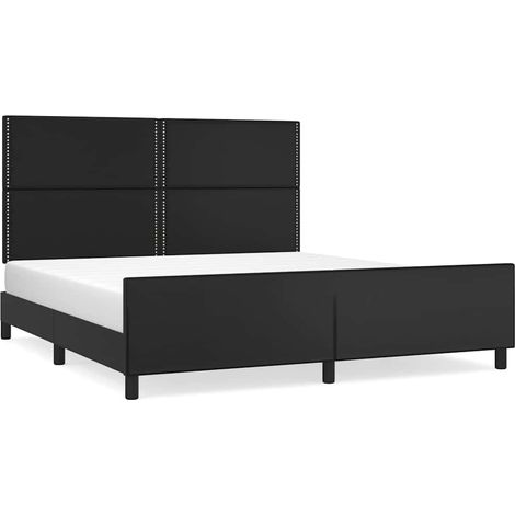 Maison Exclusive - Giroletto con Testiera Nero 180x200 cm in Similpelle (1/5)