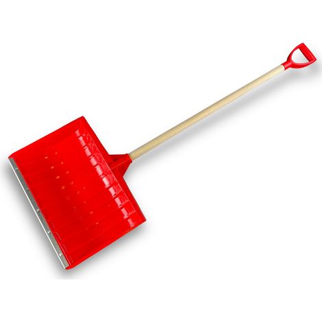 Pelle à neige poussoir renforcé avec manche bois Rouge 53 cm - Quantité x 1 - Largeur 53 cm (1/5)