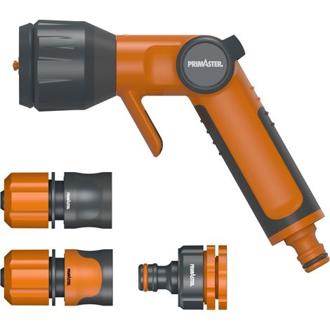 Primaster Pistolenbrause Set inkl. Zubehör Gartenschlauchaufsatz Gartenbrause (1/3)