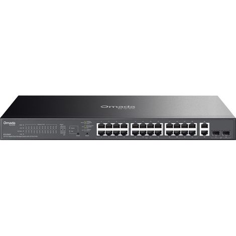 TP-Link ES228GP switch Gestionado L2 Gigabit Ethernet (10/100/1000) Energía sobre Ethernet (PoE) Negro