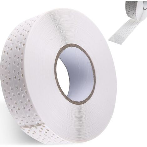 Gipskarton-Klebeband, 5 cm x 40 m, mit Kantenschutz, hochflexibel und wiederverwendbar, 1 Rolle hochwertiges PVC-Klebeband