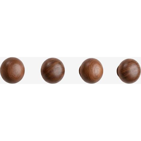 Set de 4 percheros de pared en madera Crel SKLUM (1/5)
