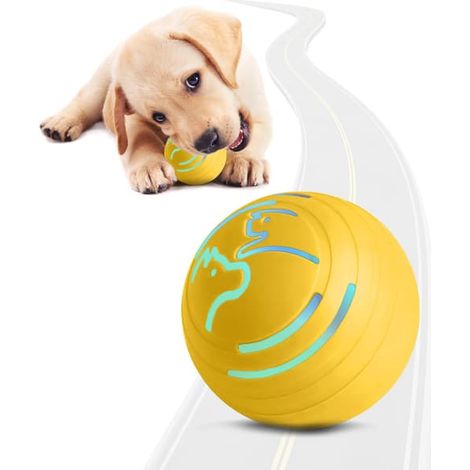 Balle vibrante interactive pour chien avec lumière colorée, 4 modes de fonctionnement, bouge toute seule pour occuper les chiens, en TPU durable et sûr, jouet vibrant automatique de 5,6 cm. (1/5)
