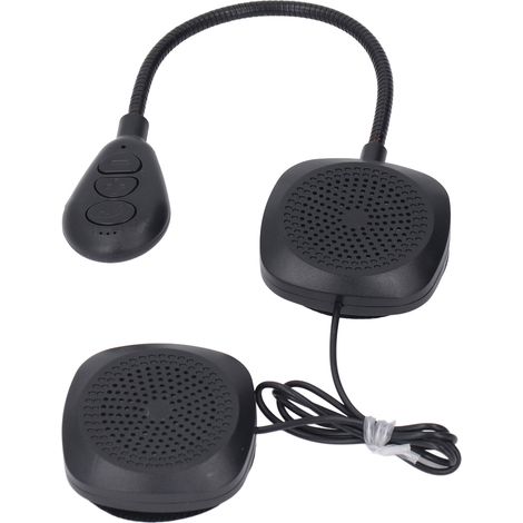 Écouteurs Bluetooth pour casque moto, réduction de bruit, stéréo HiFi, étanches IPX56, micro intégré, sans fil, avec commandes d'appel et de musique. (1/5)