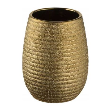 Taza cosmética de baño 11 cm dorada (1/2)