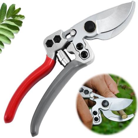 Gartenschere - Bypass-Modell - Edelstahl - Ergonomischer Griff - 18,5 cm