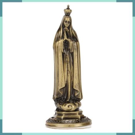 Statue de la Vierge Marie sculptée à la main, statuette décorative facile à nettoyer, sans odeur, décoration intérieure pour la maison (1/5)