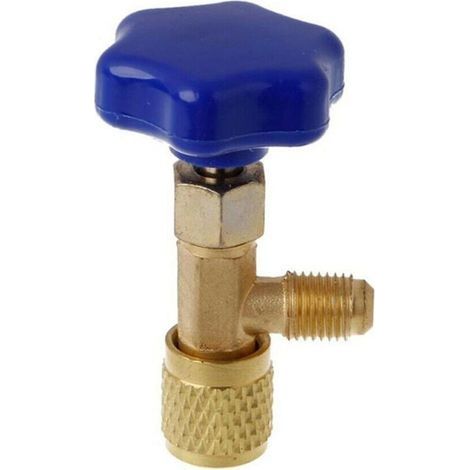 Ouvre-bouteille de Valve 1/4 SAE réfrigérant de distribution automatique à basse pression peut appuyer sur l'outil de Valve pour le gaz R22 R134a R410a (1/5)