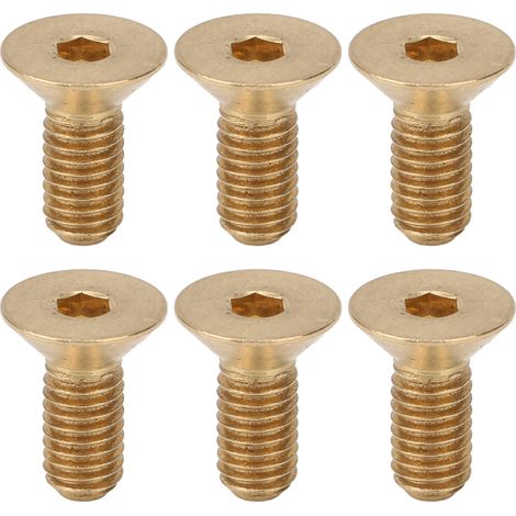 50 Stück Flachsechskantschrauben M3 aus reinem Kupfer mit Senkkopf, Industriewerkzeug M3 x 8 (1/5)
