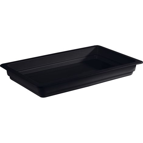 Recipiente APS GN 1/1-60 mm porcelana negro (1/3)