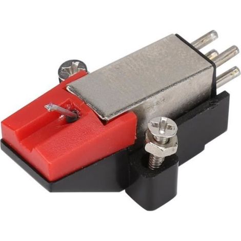 1 Stylet phonographe, diamant rouge, haute fidélité, stéréo, pour tourne-disque vinyle (1/4)