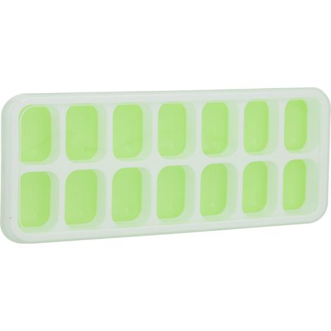 Eiswürfelform aus lebensmittelechtem Silikon mit abnehmbarem Deckel für CocktailGreen (1/5)