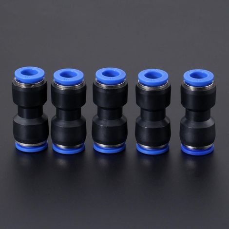 MINKUROW, 5 Uds., Accesorios Neumáticos, Accesorios Reductores Rectos De Empuje Para Manguera De Aire Pipepg12-10 (1/3)