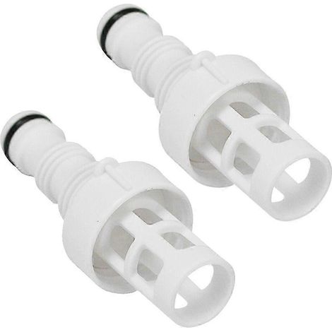 Lot de 2 adaptateurs 10201 pour Intex, permettant le raccordement à un système de drainage pour tuyau d'arrosage, spa, jacuzzi ou piscine. (1/5)
