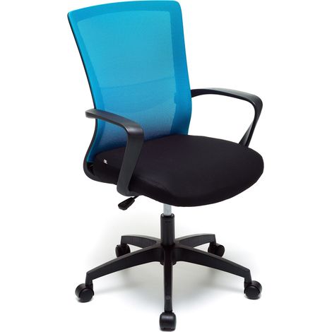 Sedia da Ufficio Operativa in Tessuto Blu