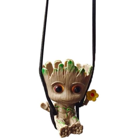 Pendentif pour rétroviseur de voiture, arbre oscillant, accessoires de miroir de voiture, décoration de bureau à suspendre, micro paysage, cadeau d'anniversaire romantique (style 3) (1/5)
