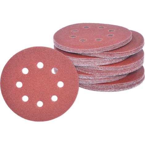 Vaunt 50 Piece 125mm 5"" Mixed Grit Orbital Sander Sanding Sheet Discs Pack (1/5)
