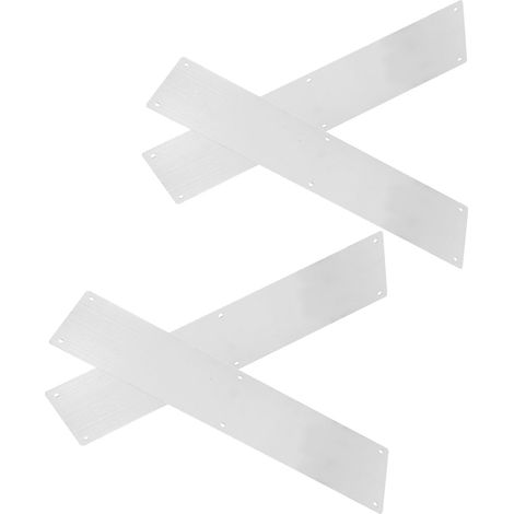 de 4 plaques de protection murales en acier inoxydable pour (1/5)