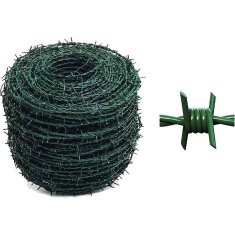 C FILO PLASTIFICATO SPINATO 1.7/2.5MM 250MT VERDE