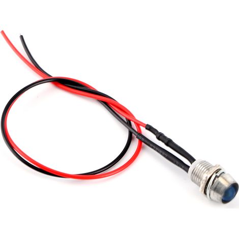 Panneau d'avertissement LED bleu pour voiture et fourgon - 4 pièces, 12V, 8mm (1/5)